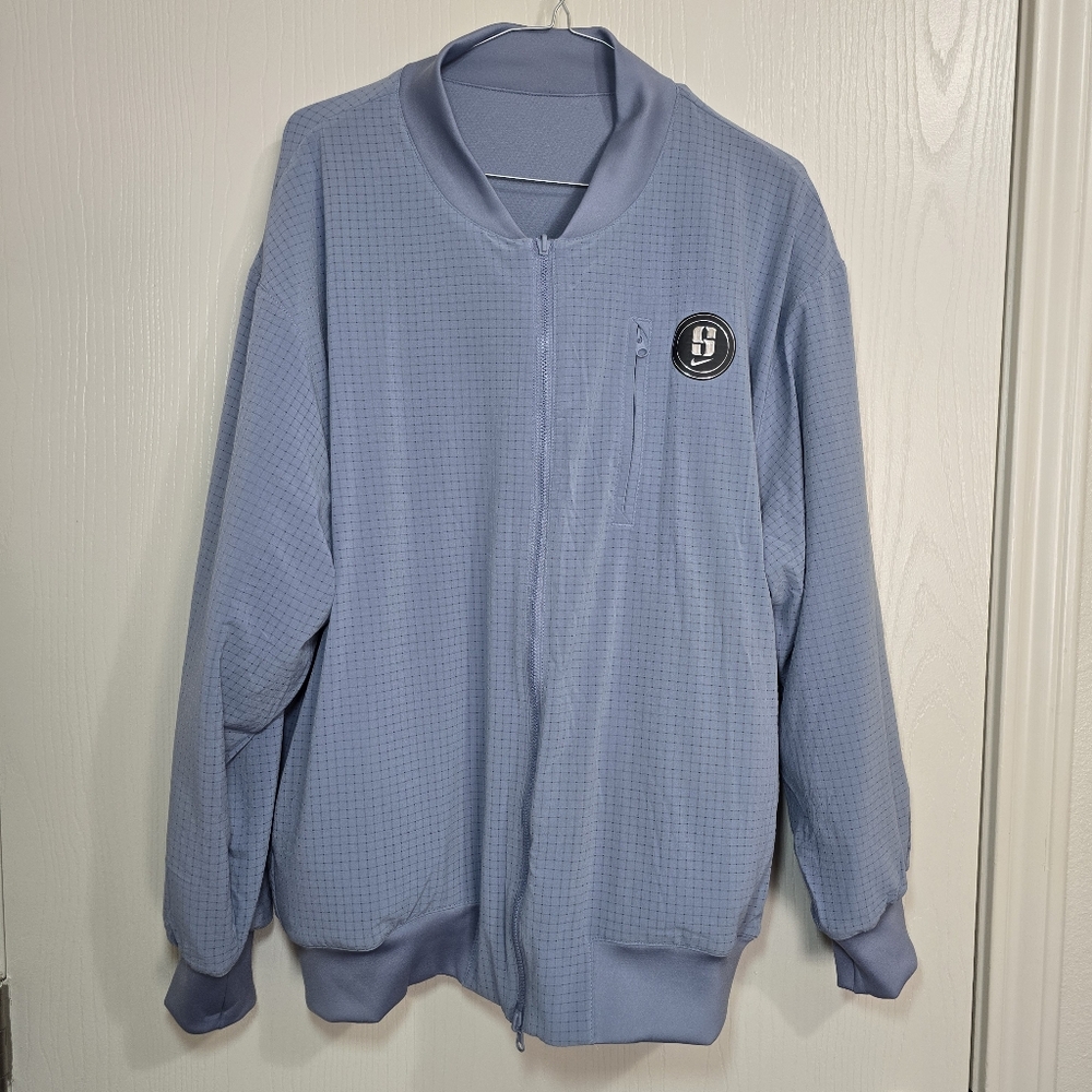 Nike Sabrina Jacket Mens Medium, Large Blue Dri-FIT Reversible Bomber FV3164-493
